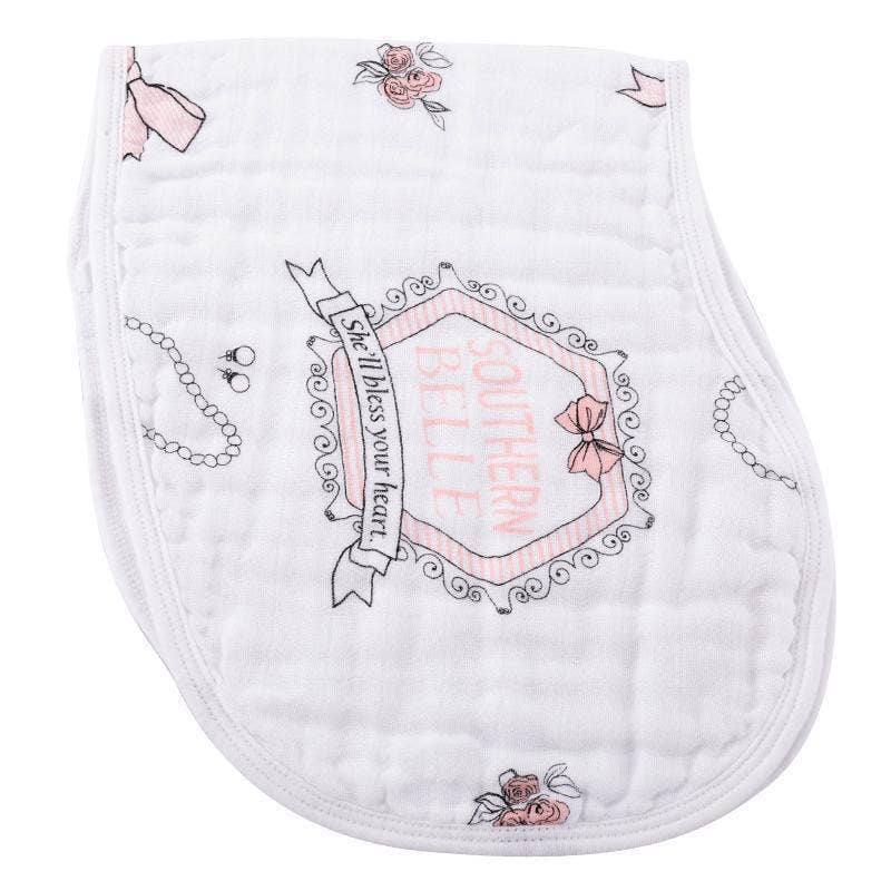 Little Hometown - Wholesale Burp Cloth Set - Baby - Southern Belle Burp and Bib Combo2