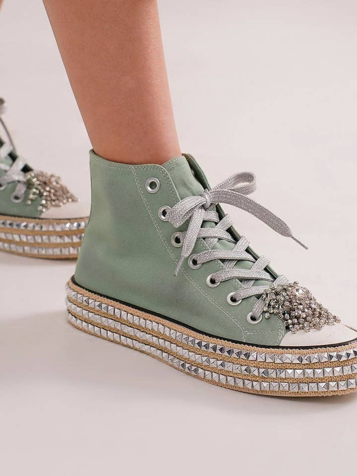 CCOCCI - Wholesale Lifestyle trainers – Women′s - ASH-01 BEDAZZELED DECOR ROCKSTUD PLATFORM HIGH TOP SNEAKERS27