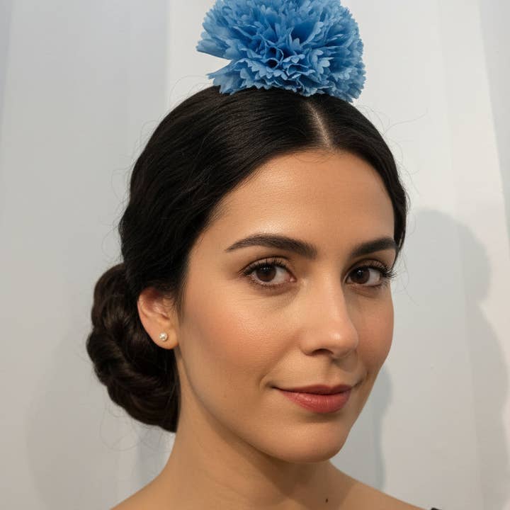 BLÅ BLÅ NEJLIKA BLOMMA 1P för wholesale på Faire0