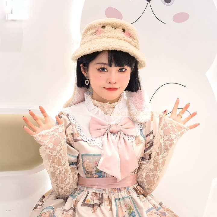 JeanaDraws - Wholesale Bucket Hat - Women's - Bunny Ear Bucket Hat1