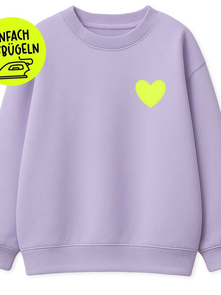 Flocklapp - Hjärta *stryk-på* för wholesale av Paul und Clara