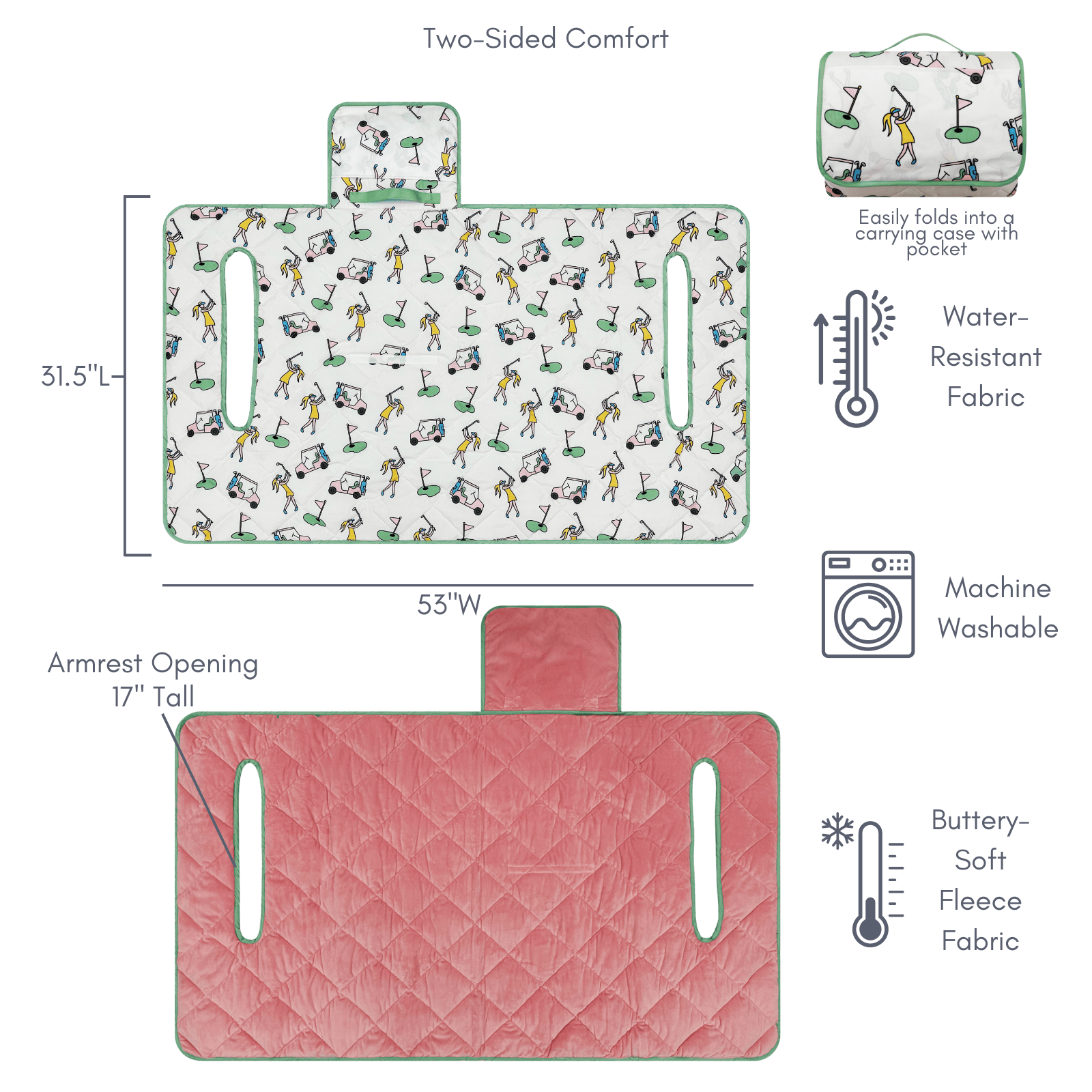 Birdie Girl Golf - Wholesale Sporting Accessories - Golf Girl Golf Cart Seat cover1