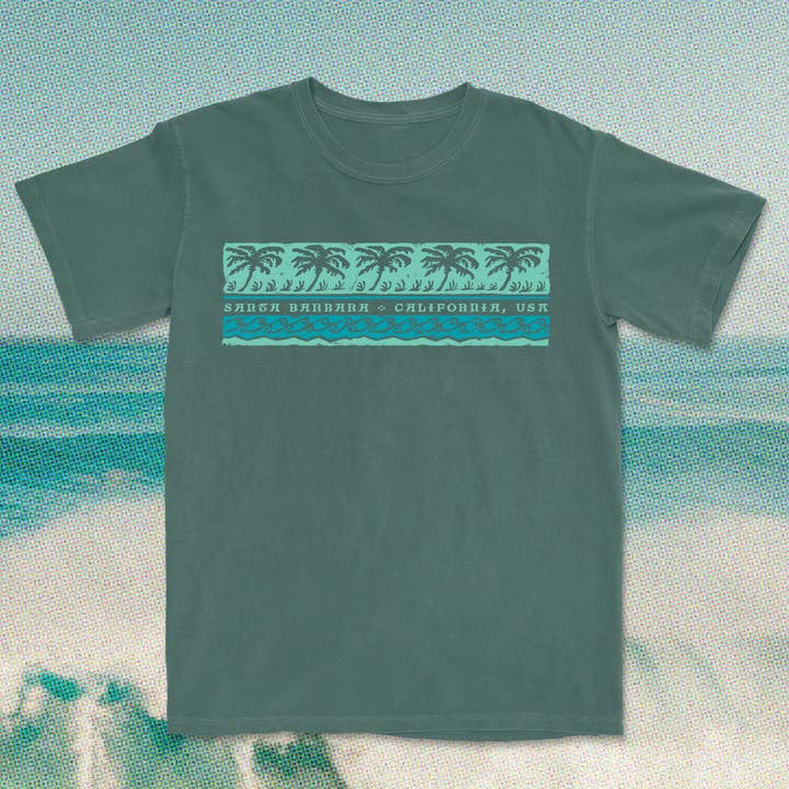 Santa Barbara Coastal Stroll Tee for wholesale by Island View Outfitters