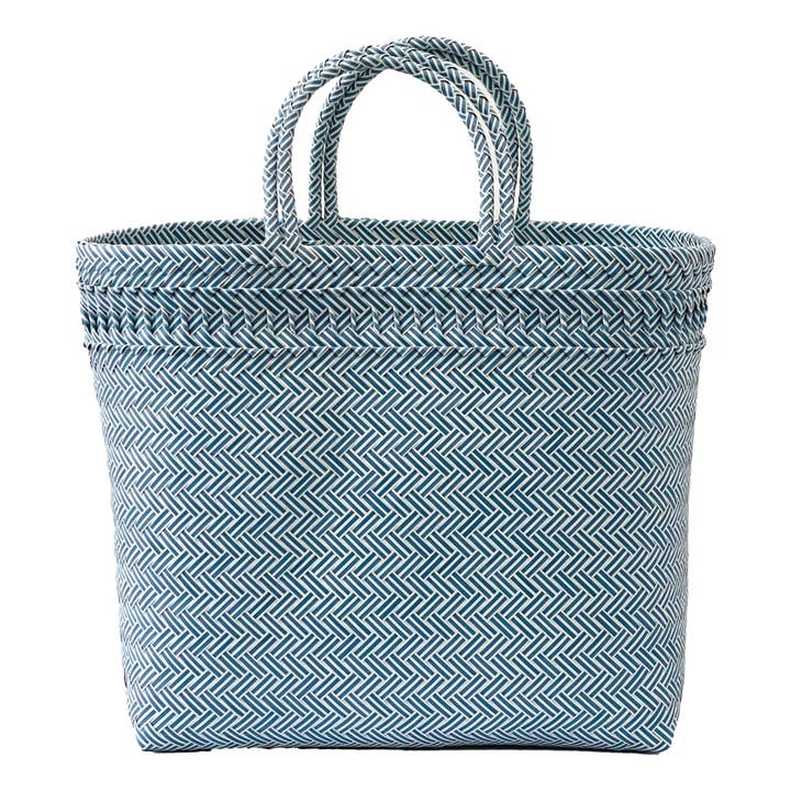 New Large Recycled Plastic Woven Shopping Bag for wholesale by My Funky Bags
