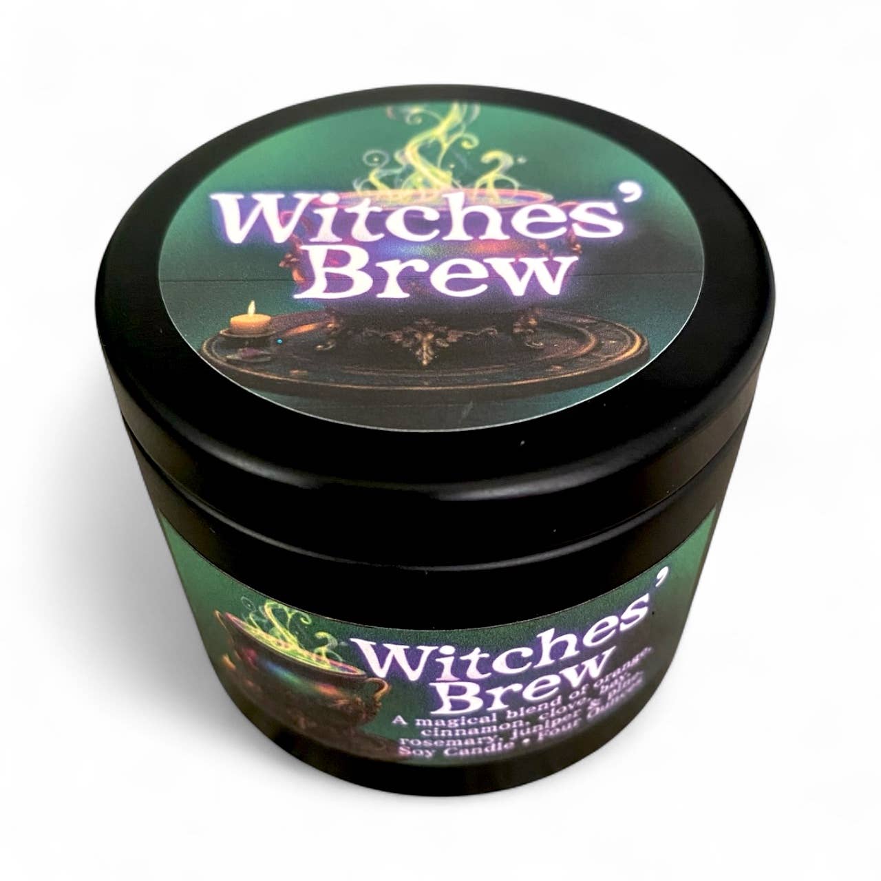 Raven’s Hearth - Wholesale Jar/Filled Candle - Witches’ Brew Candle | Cinnamon, Orange & Clove | Vegan4
