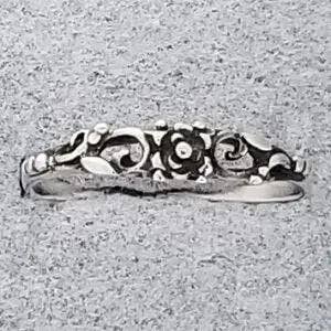 Sterling Silver Flower Design Ring for wholesale by Zeppo Merchandisers Inc
