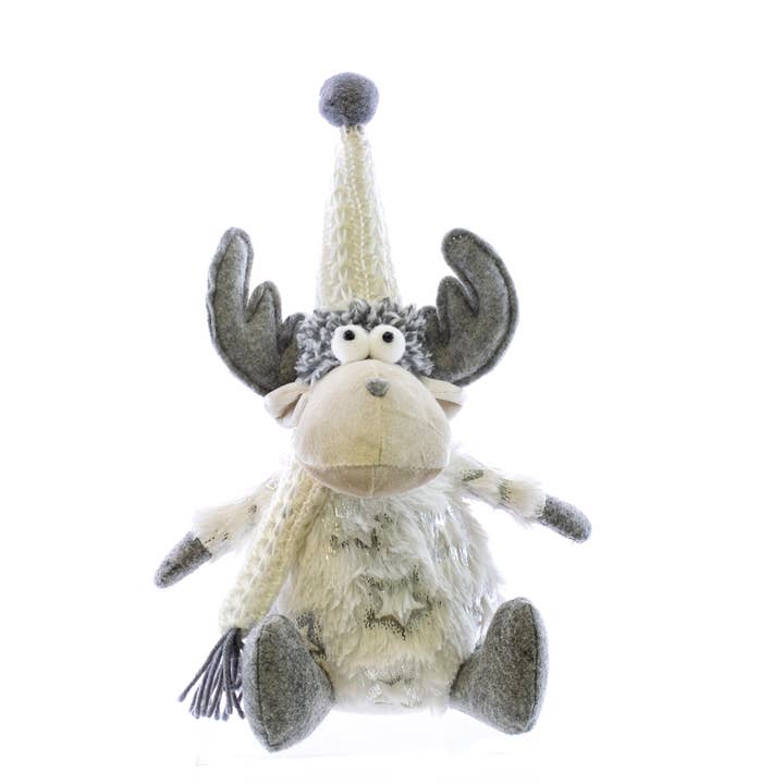 Regal Reindeer Sitting for wholesale by Oak Street Wholesale