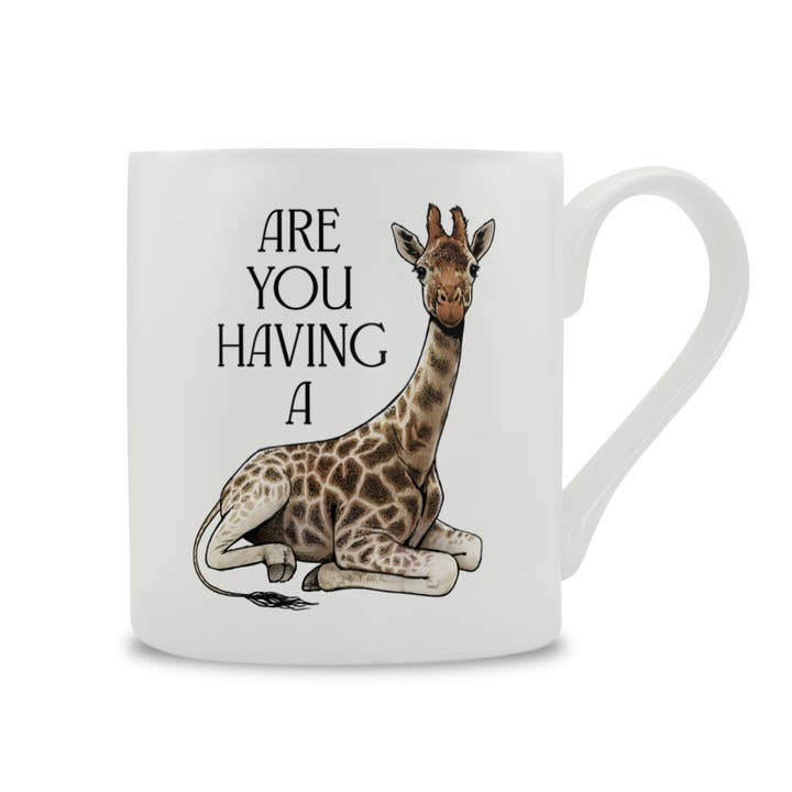 Stubbs Mugs - Wholesale Coffee Mug - Wild Giggles Are You Having A Giraffe Bone China Mug