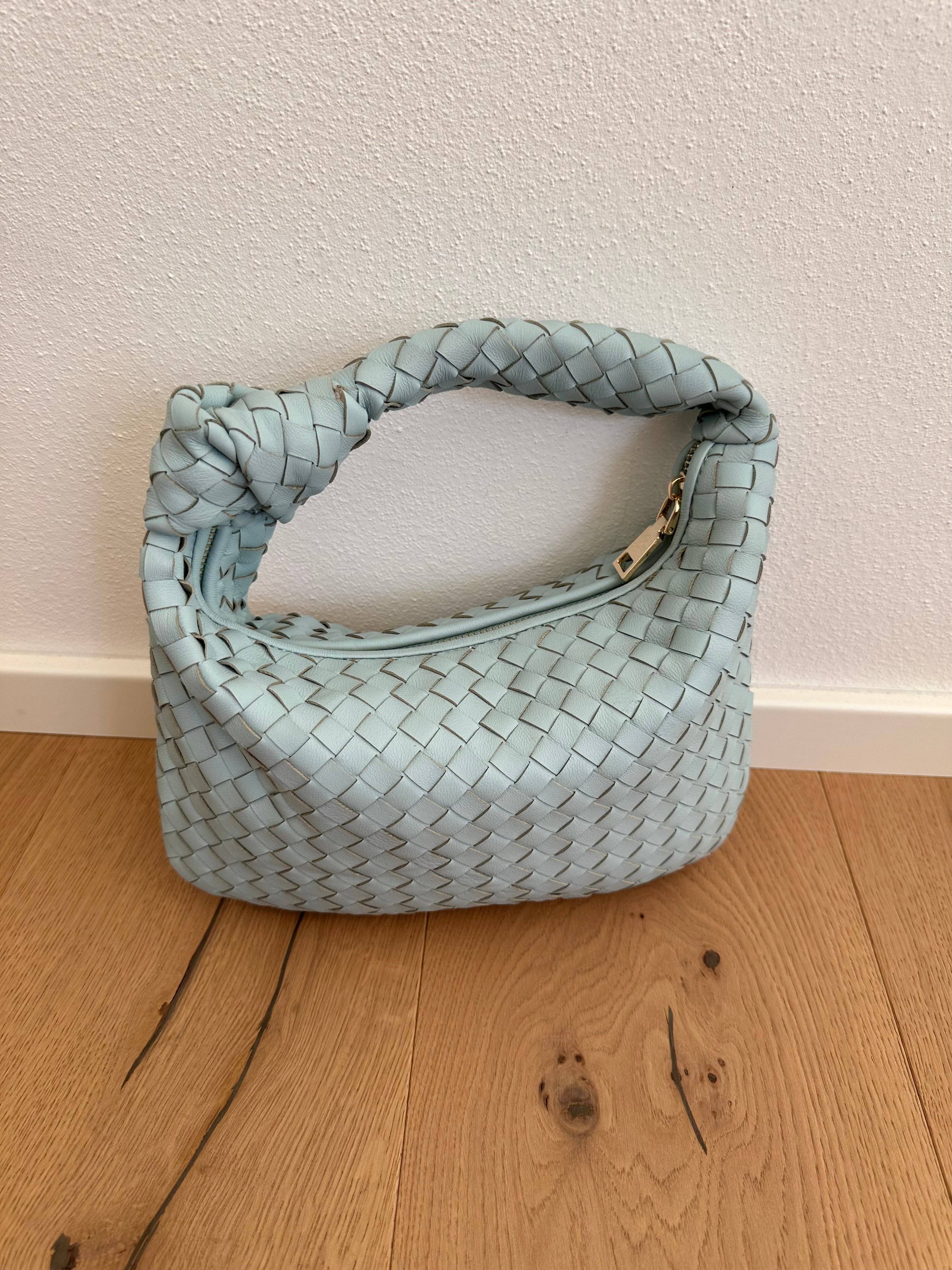 Zhade – Mala com alça superior – Mulher por atacado – JOLIE - pequena bolsa de couro trançado genuíno13