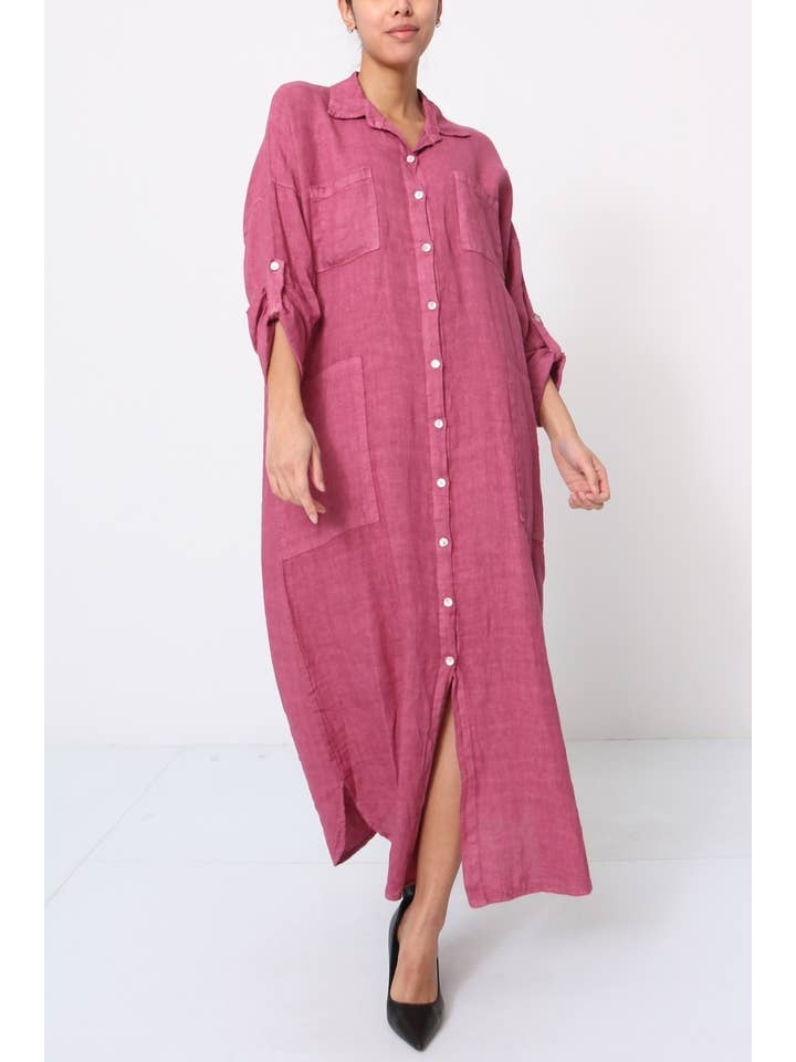 LÉA & LUC - Wholesale Dress – Women's - Long Dresses in 100% Linen REF. 114912