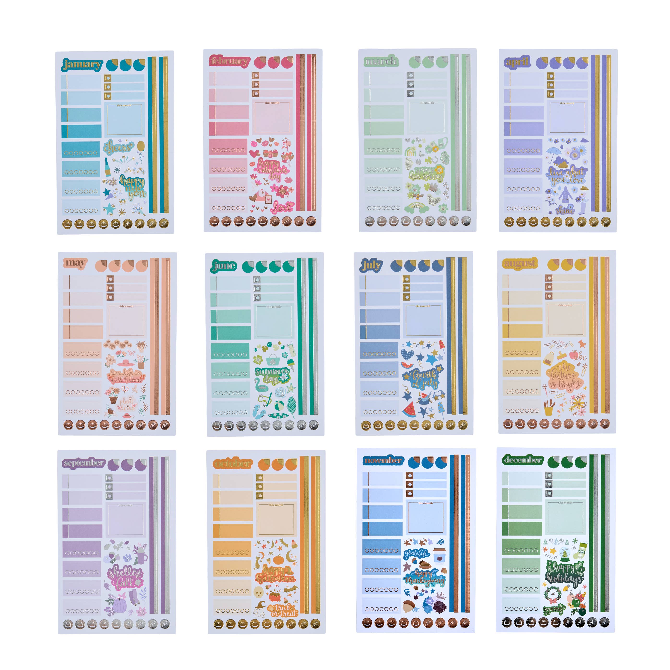 Erin Condren Design - Wholesale Sticker - Monthly Sticker Book - Edition 111