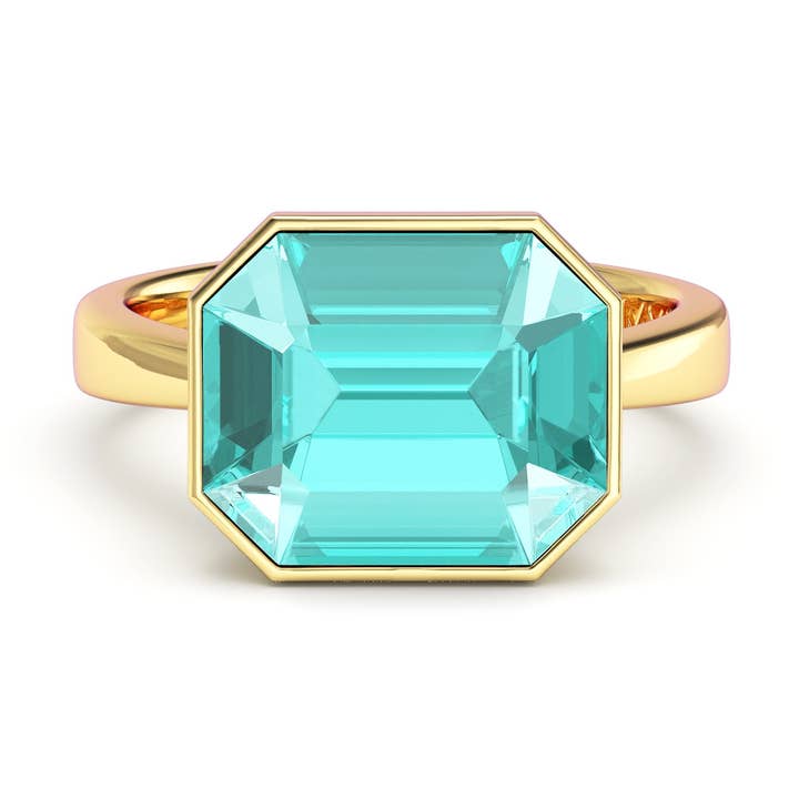 Octagon Solitaire Customised Cocktail Ring|1-1256-MOD for wholesale by My Jewellery Story