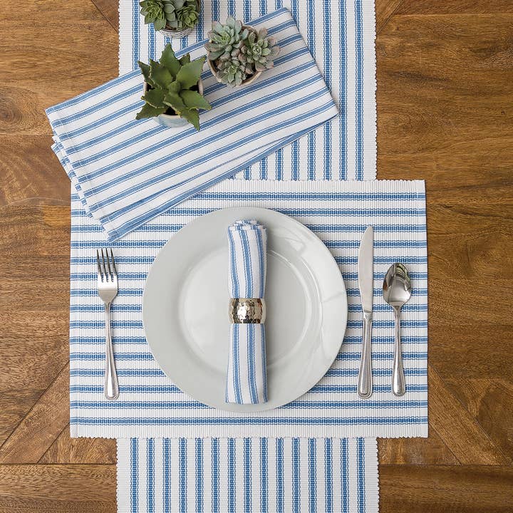 C&F Home - Wholesale Tea Towel - SALE Ticking Stripe Kitchen Towel