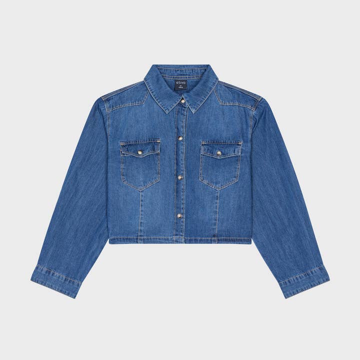 Veste en jean pour filles - KG-XM8512-64 pour la vente par Ativo Kids