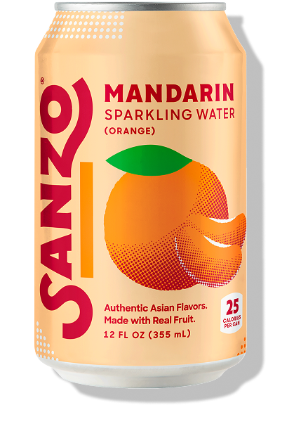 Sanzo - Wholesale Sparkling Water - Mandarin (Orange) | 12-pack1