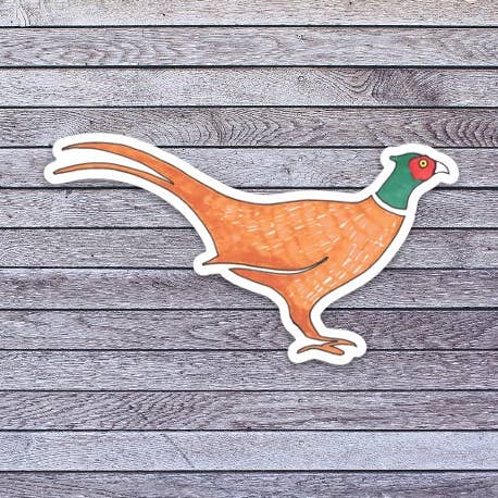 PHEASANT vinyl sticker for wholesale by LoLo Pond