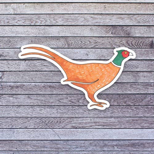 PHEASANT vinyl sticker for wholesale by LoLo Pond