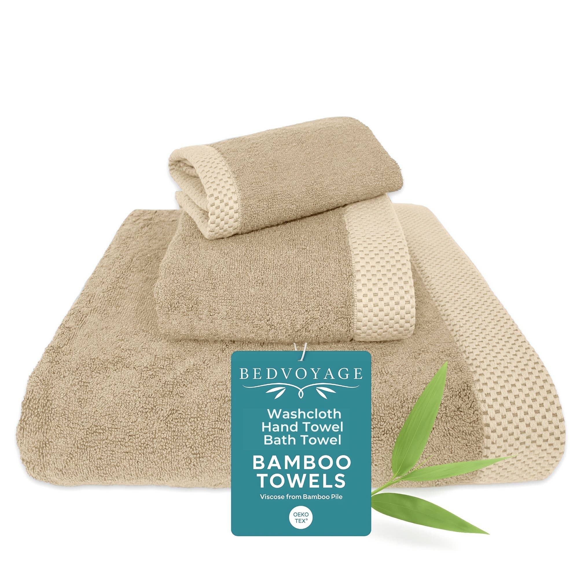 BedVoyage - Wholesale Towel set - BedVoyage Luxury viscose from Bamboo 3-Piece Towel Set3