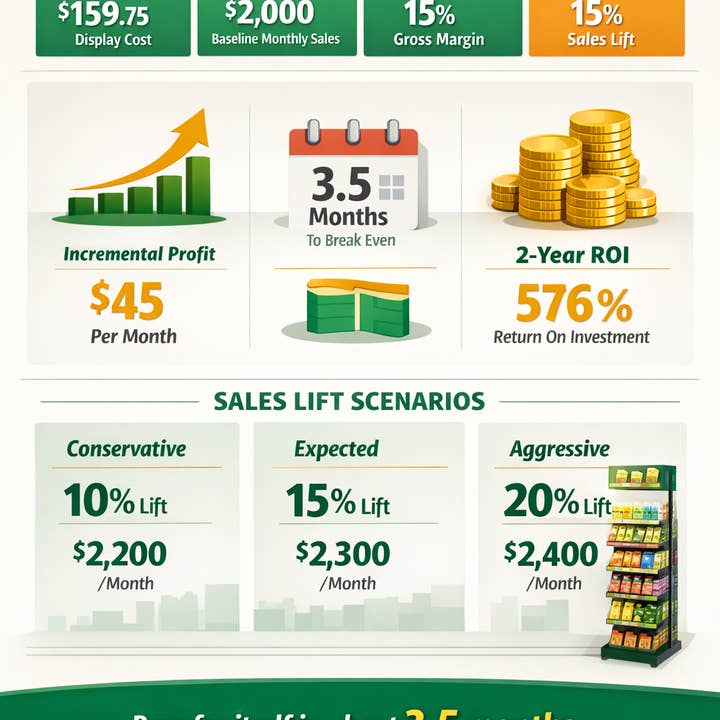 Poole & Sons Inc. - Vente Support/étui pour présentoir - Présentoir d'extrémité en bois à 4 niveaux8