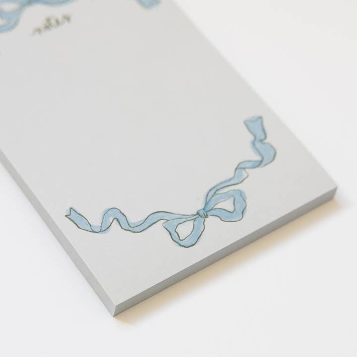 Sumner Lane - Wholesale Notepad - Blue Ribbon Bow Notepad3