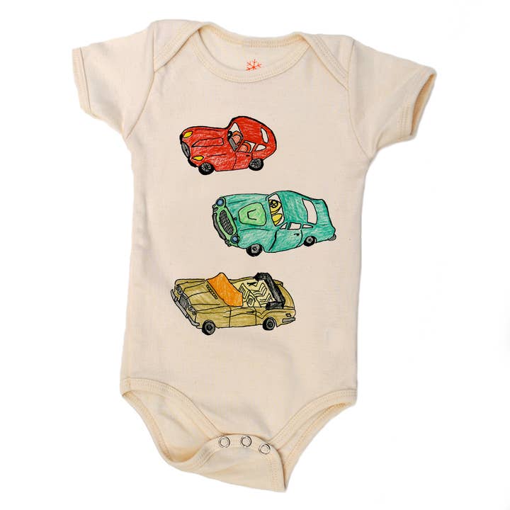 3 Carros - Baby Organic Onesie por atacado de orangeheat