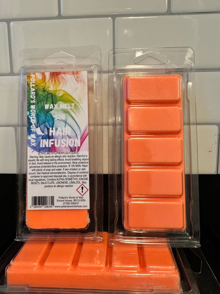 Hair Infusion-50g Wax Melt Snapbar for wholesale by Pollard’s World of Wax