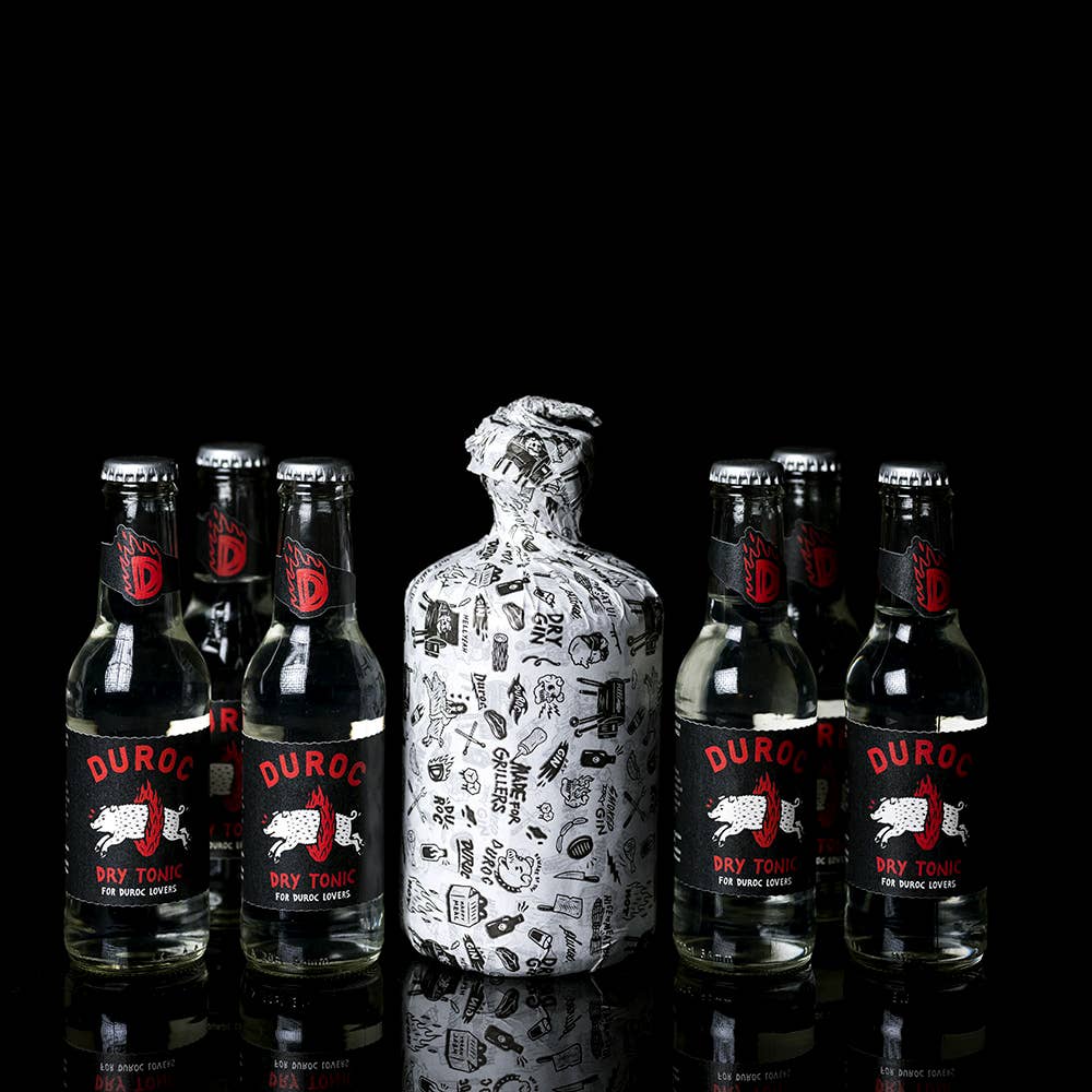 Duroc Gin - Wholesale Gin - Duroc Smoked Gin Combo Kit+6 Tonic Water - London Dry Gin2