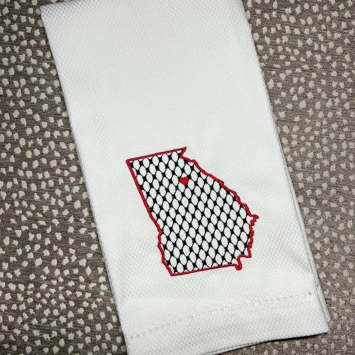 University of Georgia State Huck Towel for wholesale by Oh Happy Day Shoppe