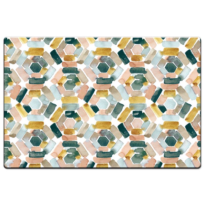 Modern Geometric 30" x 20" Decorative Comfort Floor Mat for wholesale by Conimar Promotions