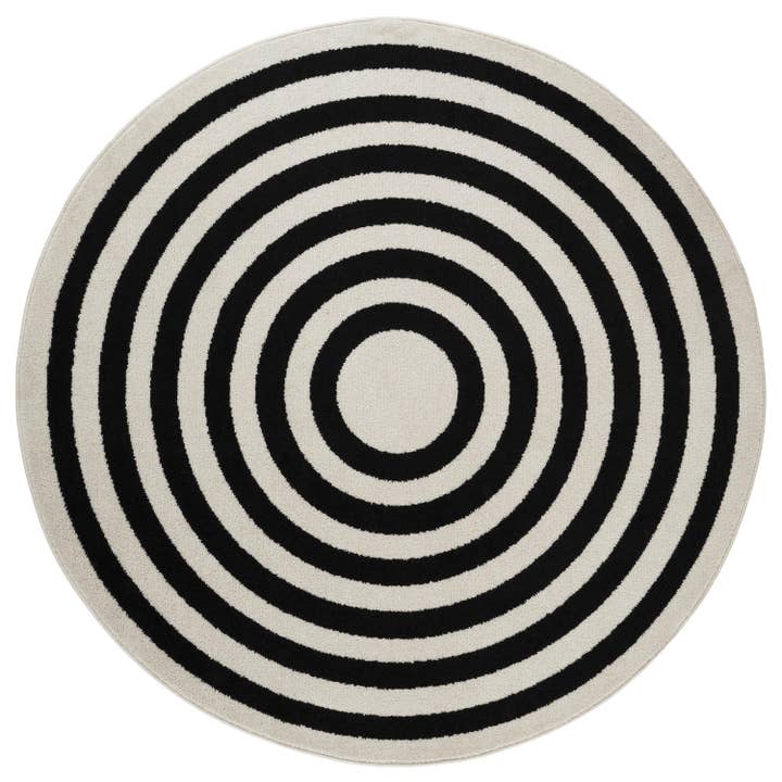 Abani Rugs - Wholesale Area Rug - Abani Casa CAS120A - Contemporary Black & Ivory Rectangular1