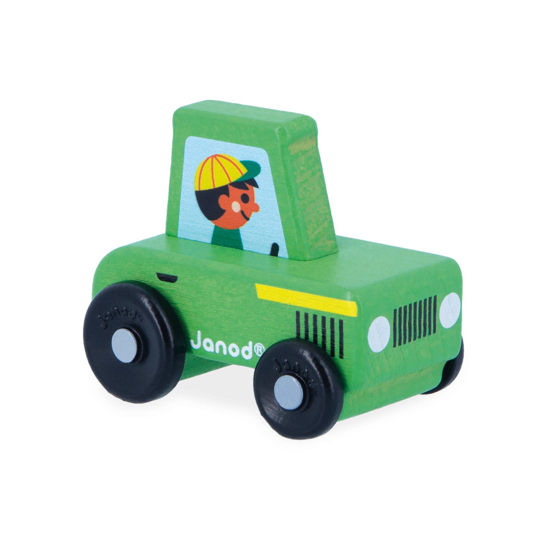 Janod - Wholesale Toy Set - Kids - Crossroads | Countryside | Green Tractor | Display x42
