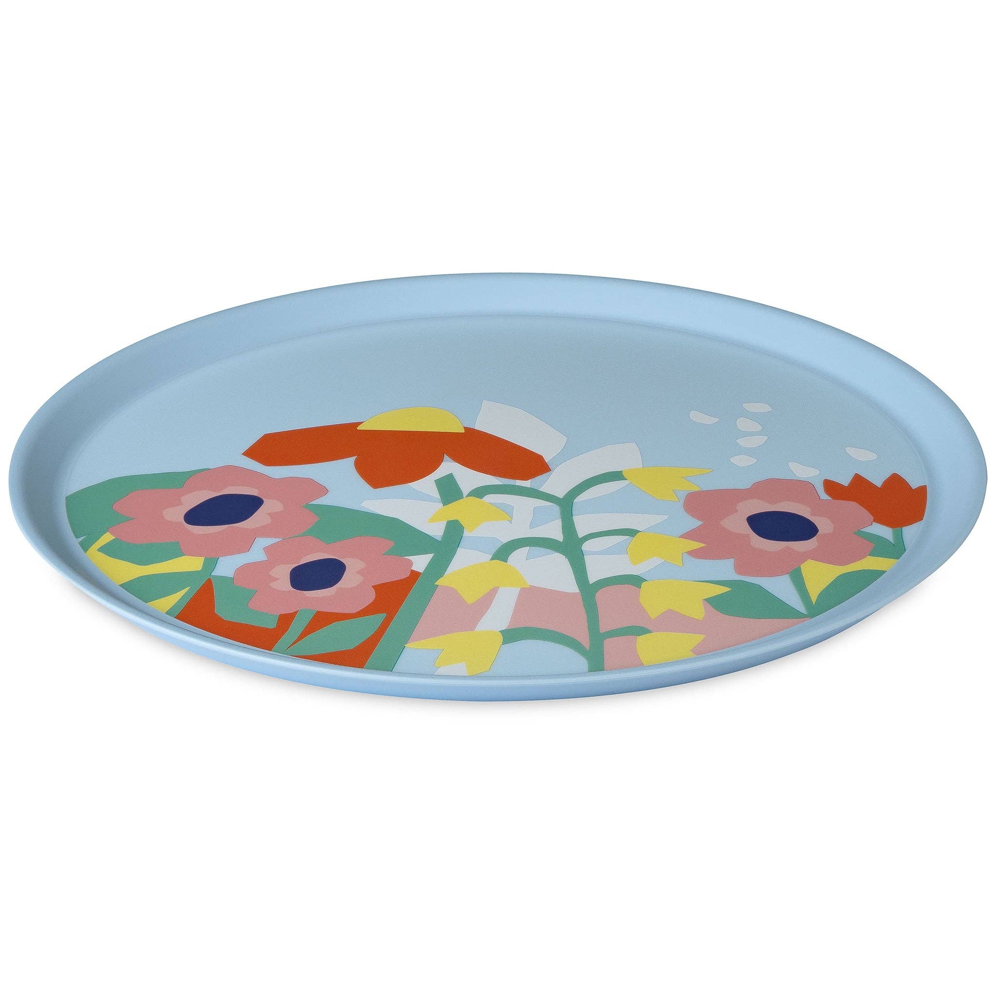 sweet blue Large Plate NORA PLATE 255mm BLOOMS for wholesale on Faire0