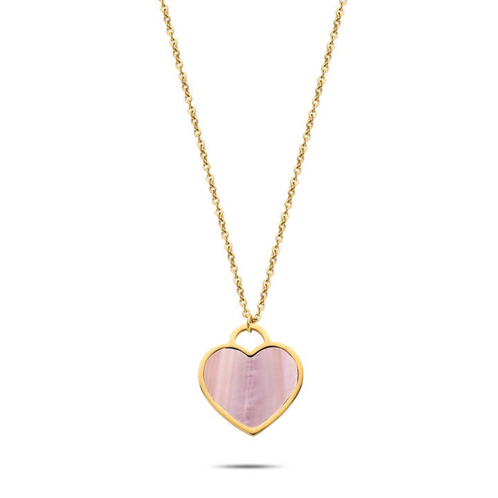 Collier perle coeur doré pour la vente par DUCETT