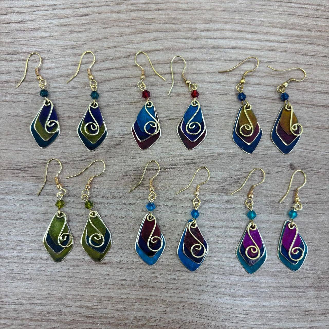 Hecho a mano - Wholesale Dangle Earrings - Enamel earrings2