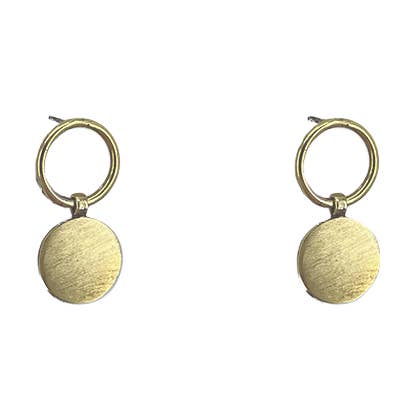 Pendentif à 2 cercles en laiton massif pour la vente par SITA