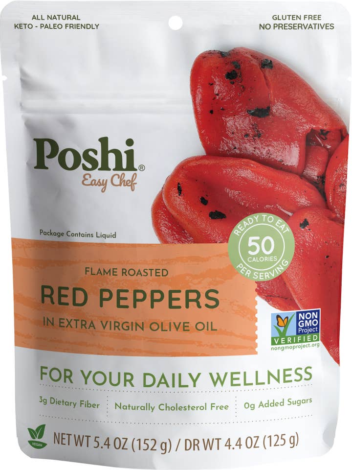 Poshi - Geröstete rote Paprika in Öl 5,4 Unzen für den Großhandel von POSHI