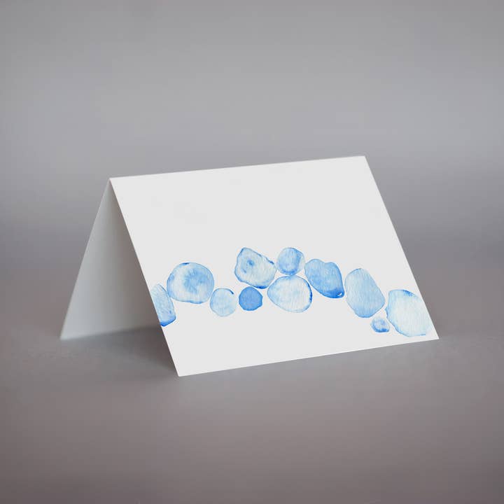 Seaglass Notecard Set for wholesale by Sarah Drake Design