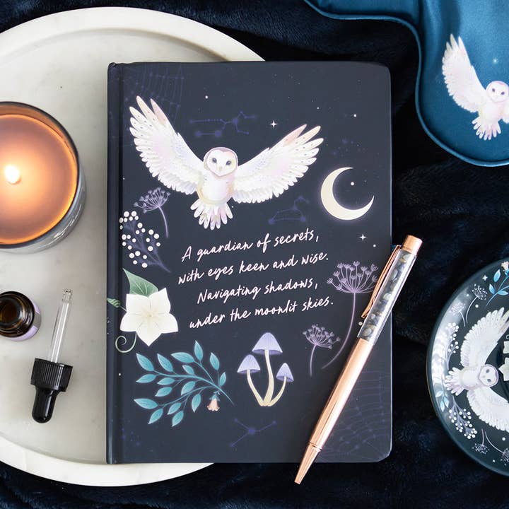 Something Different Wholesale - Wholesale Journal/Diary - Night Owl Journal with Sodalite Pen