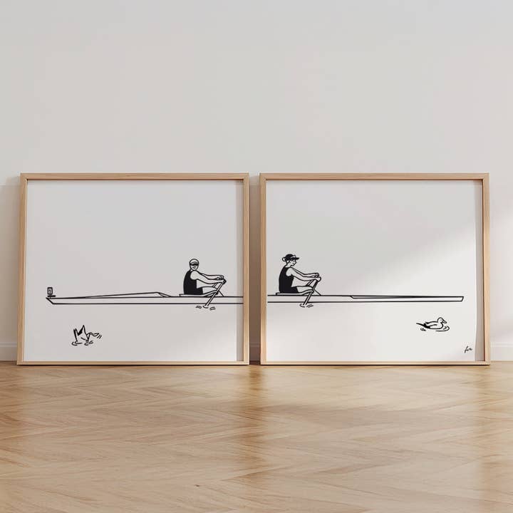 Duo d'affiches les sportifs - Aviron pour la vente par FERE