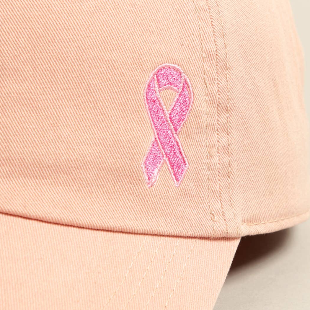 Fashion City - Wholesale Baseball Cap - Women's - Breast Cancer Awareness Ribbon Baseball Cap1