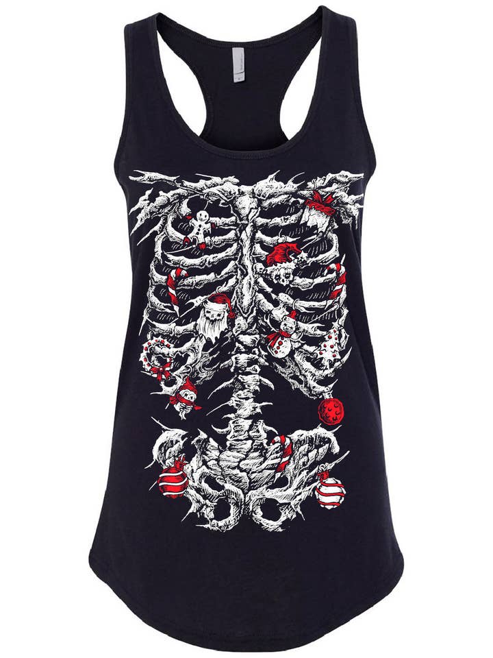 vampirefreaks - Wholesale T-Shirt (Graphic) - Unisex - Xmas Skeleton T-shirt5