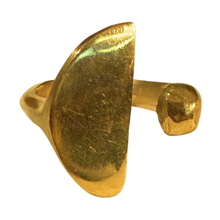 Anillo Atoti - Anillo de Latón Ajustable Hecho a Mano para venta al por mayor de KENDI AMANI