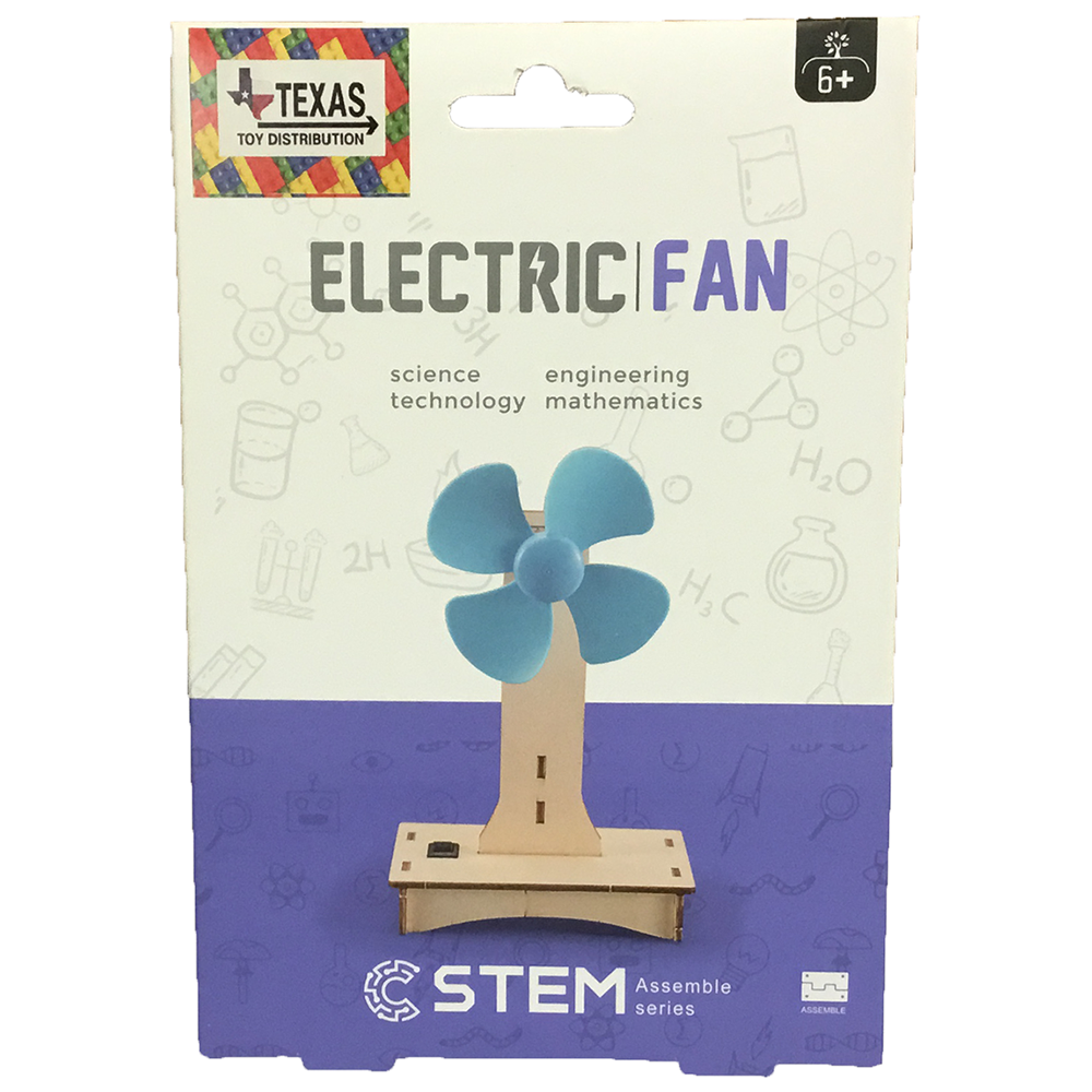 Texas Toy Distribution - Venta al por mayor Kit de manualidades - Niños - Kit de Construcción STEM de Ventilador Eléctrico, Juguete Educativo0