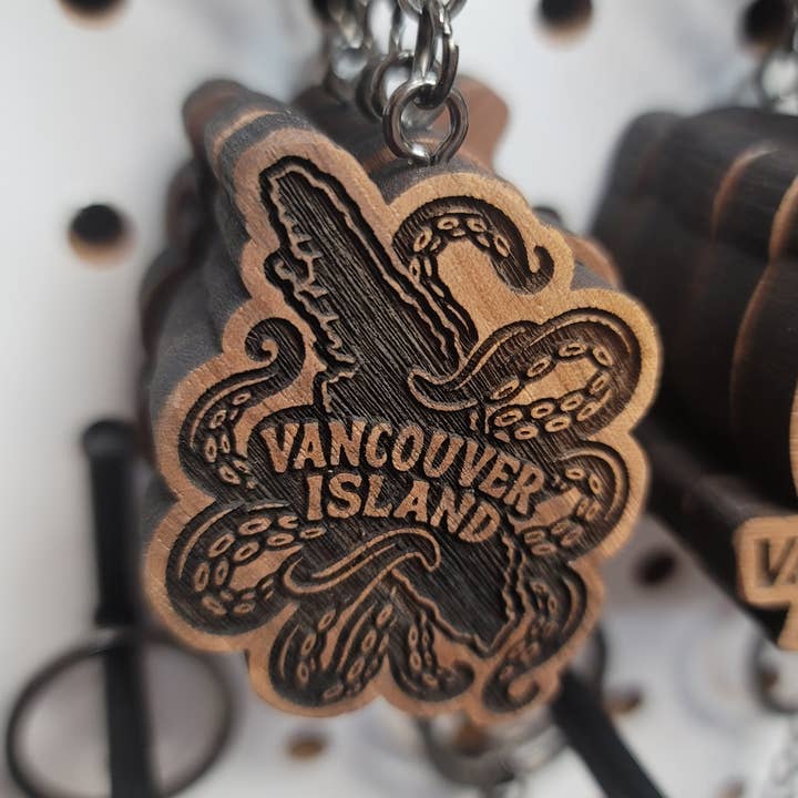 Van Isle with Tentacles Keychain for wholesale by Two Makers Crew
