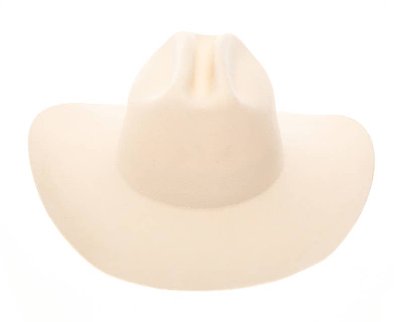 DNMC - Wholesale Cowboy Hat - Unisex - Hat Bar Hat - Australian Wool Cattleman Cowboy Hat - Ivory2