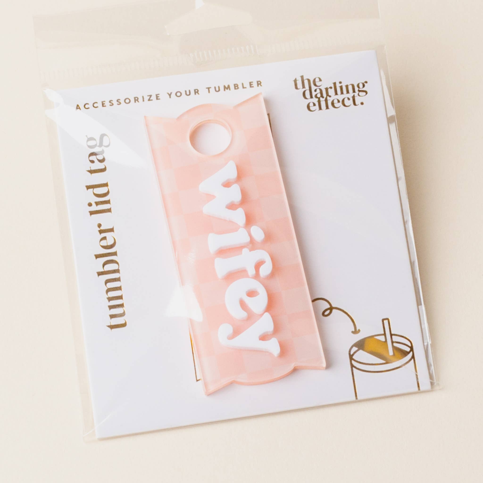 The Darling Effect - Wholesale Drink Lids - Tumbler Lid Tag-Wifey1