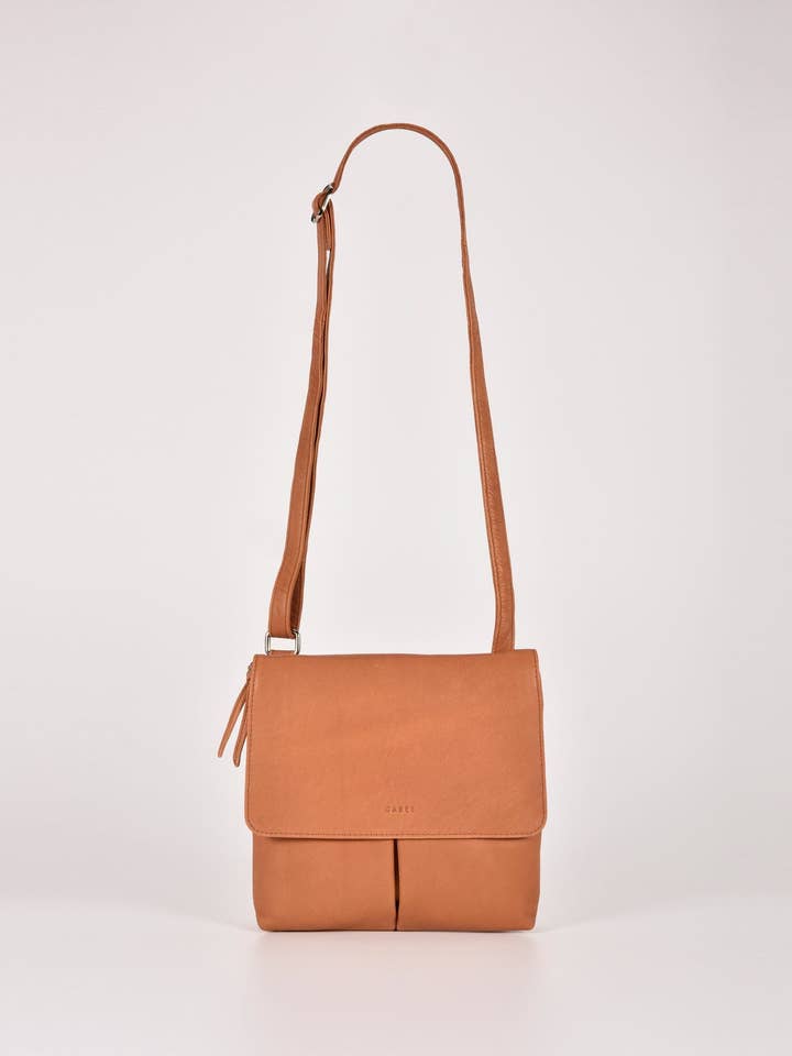 Ava Leather Flap over Crossbody Bag for wholesale by GABEE PRODUCTS