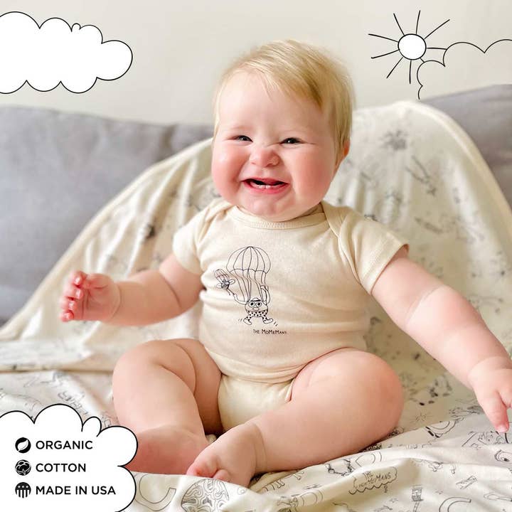 The MoMeMans - Wholesale Bodysuit (Non-Footed) - Baby - Organic Cotton Baby Onesies25