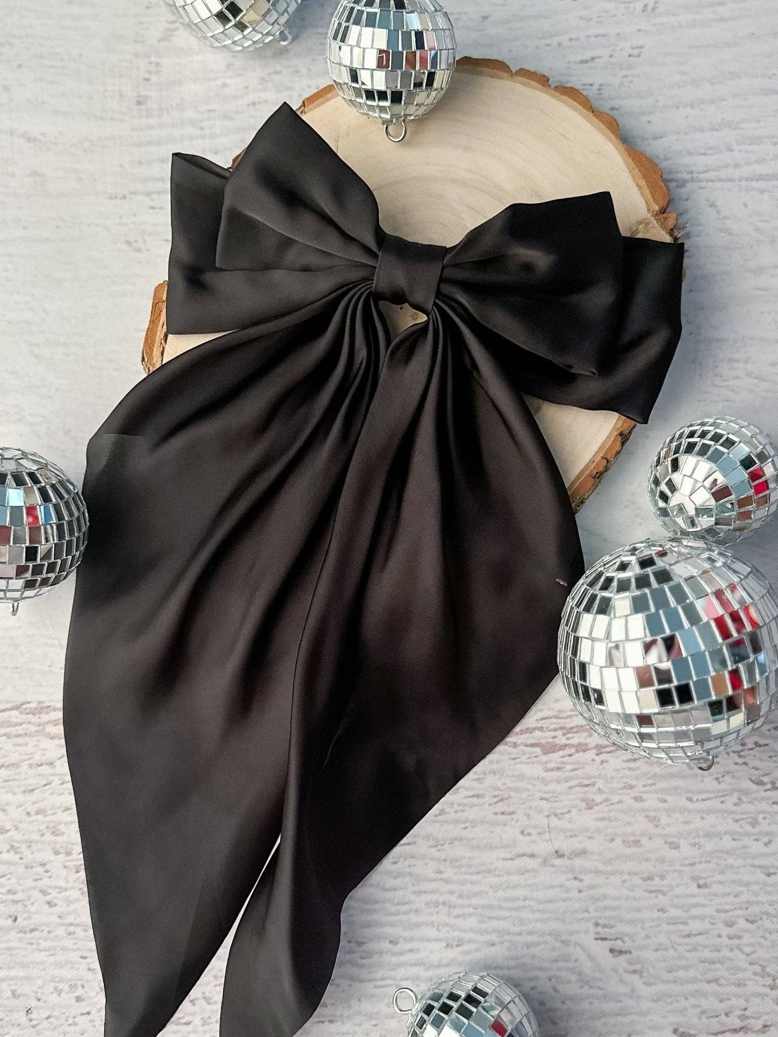 The Hair Bow Company - Vente Nœud pour cheveux – enfant - Nœuds Coquette en Satin - Pince Française - 20 cm4