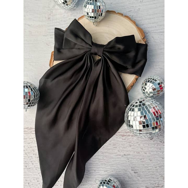 The Hair Bow Company - Vente Nœud pour cheveux – enfant - Nœuds Coquette en Satin - Pince Française - 20 cm4